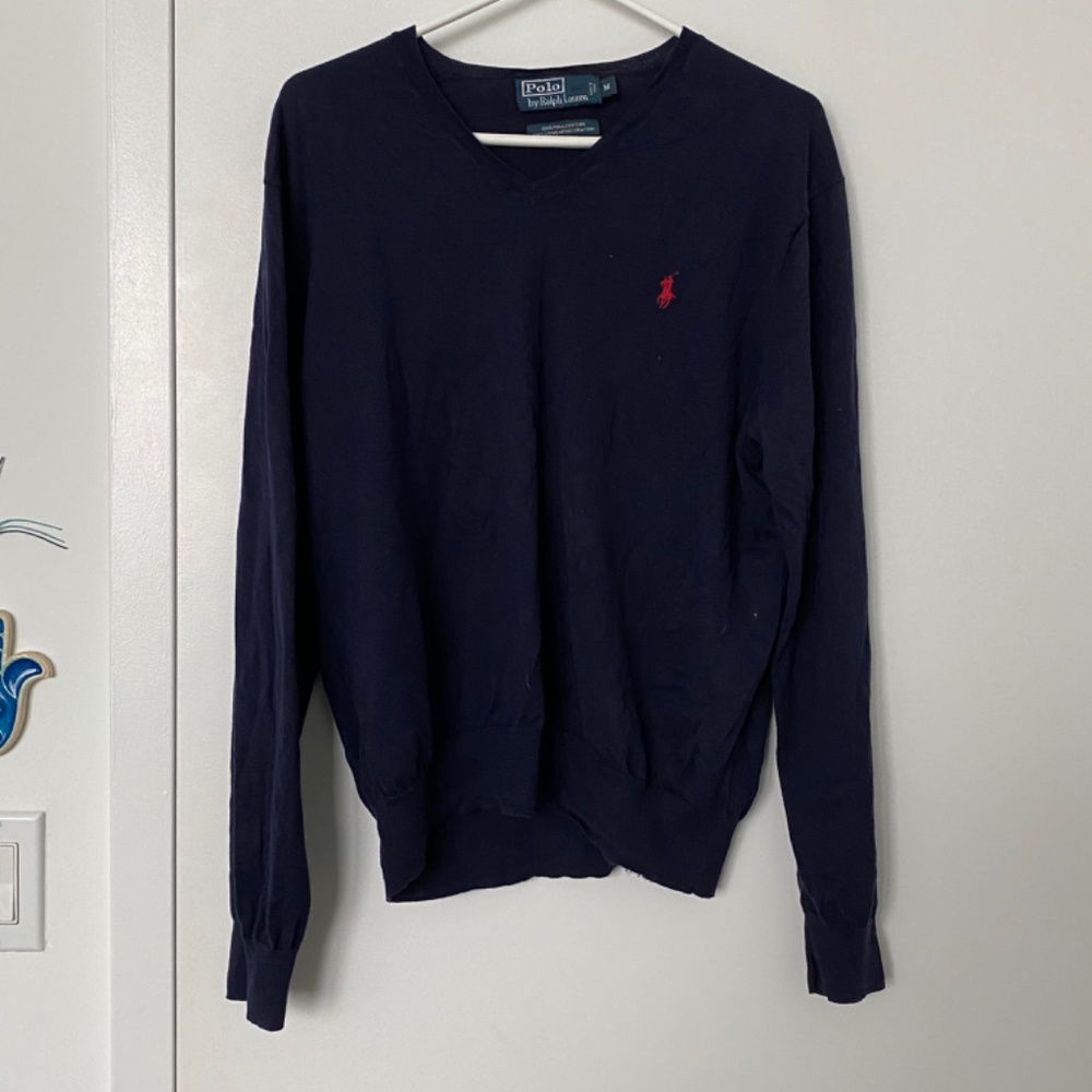 Polo blue ve back sweater